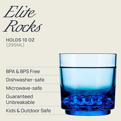 Drinique Unbreakable 10 Oz Drinking Glasses, Drinking Cups, Dishwasher Safe - Image 2