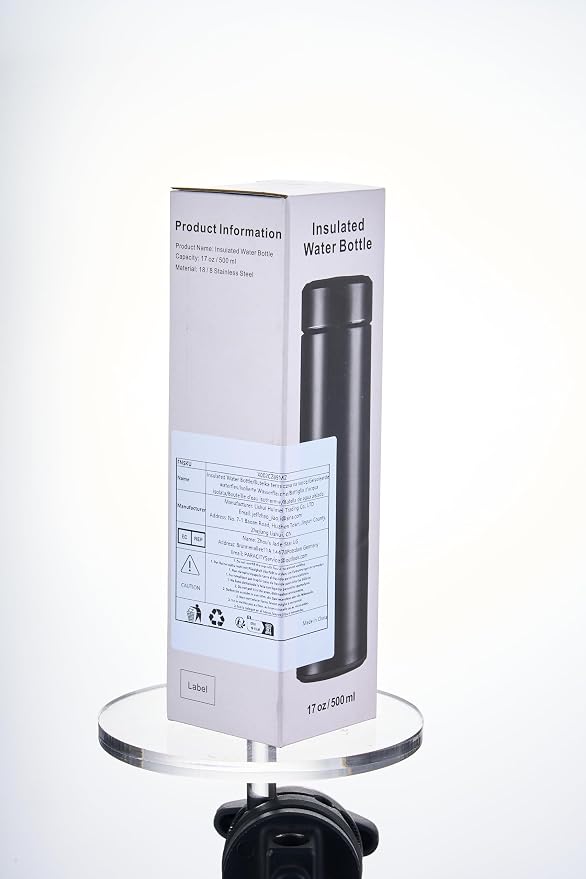 PARACITY Insulated Water Bottle, 17 oz Stainless Steel Thermo, Double Wall - Image 8