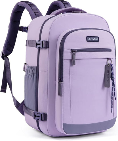 LOVEVOOK 40L Travel Backpack for Women, Airline Approved Carry On Luggage by LOVEVOOK