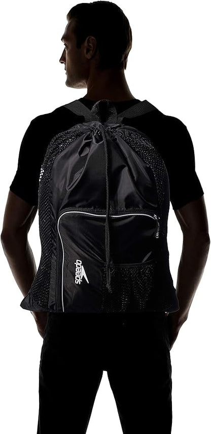Speedo Unisex-Adult Drawstring Deluxe Ventilator Mesh Equipment Bag - Image 5