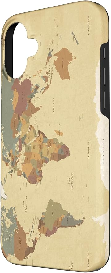 Globe Map Smartphone Cell Cover Gift World Map Pattern Phone Case - Image 2