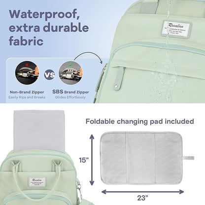 RUVALINO Diaper Bag Backpack-Multifunction Baby Travel Bag - Image 6