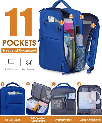 Capolo Travel Backpack for Women Men Waterproof Laptop Backpack Airlines - Image 3