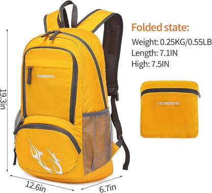 FENGDONG 35L Lightweight Foldable Waterproof Packable Travel Small Hiking - Image 2