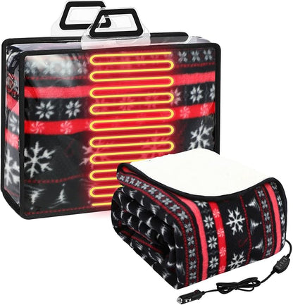 Riakrum 12V Car Heated Blanket for Cold by Riakrum