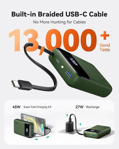 INIU 20000mAh Power Bank, Small Portable Charger, 45W PD Fast Charging Battery - Image 4