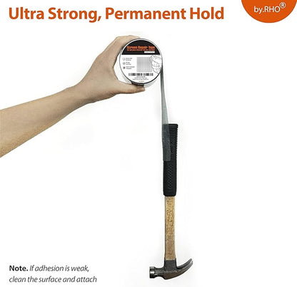 by.RHO Screen Repair Kit, Extra Wide, Adhesive & Waterproof, Fiberglass - Image 4