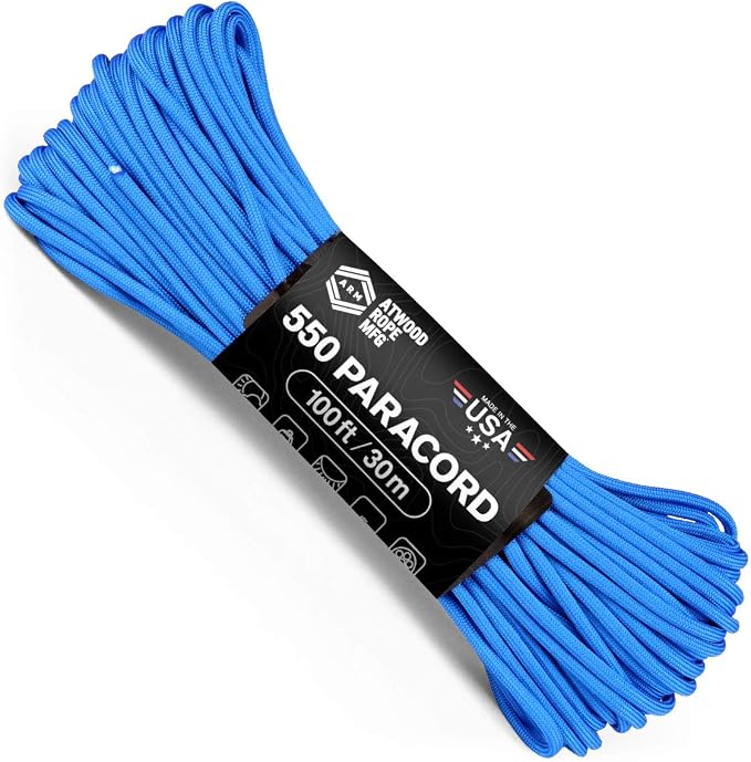 Atwood Rope MFG 550 Paracord 100 Feet 7-Strand Core Nylon Parachute Cord by AtwoodRopeMFG