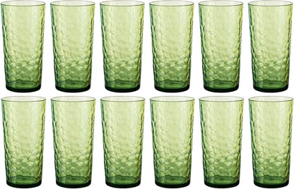 24-ounce Plastic Tumblers, Acrylic Drinking Glasses High-Balls, Reusable by ZAINCA