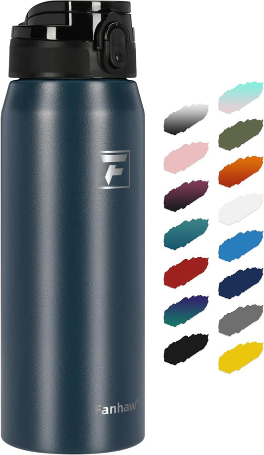 Fanhaw 24 oz Insulated Stainless Steel Water Bottle by FANHAW