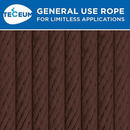 TECEUM Cotton Rope 3/16” – 100 FT – Strong All-Purpose Braided Rope – Natural - Image 9