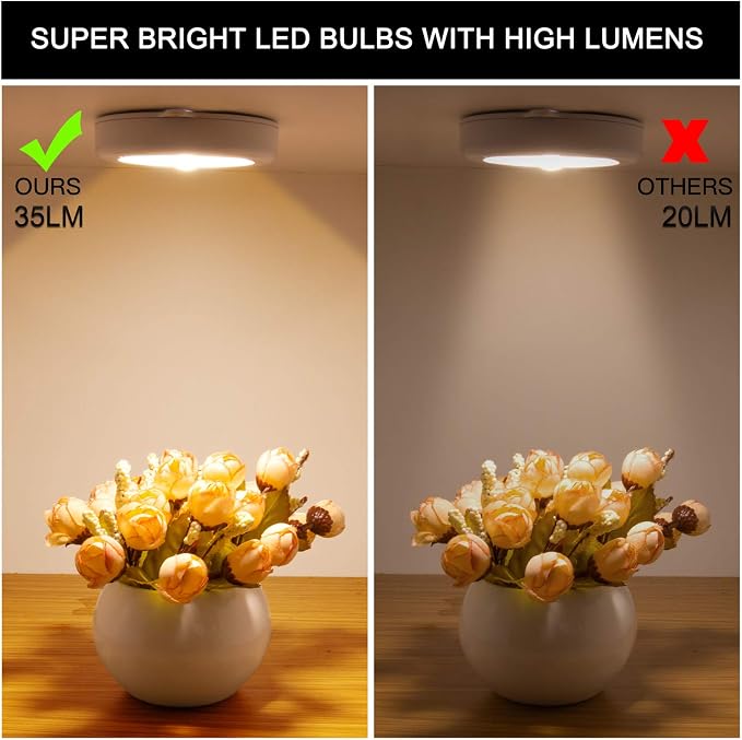 Mlambert 4 Pack Motion Sensor LED Night Light, Cordless Battery-Powered - Image 7