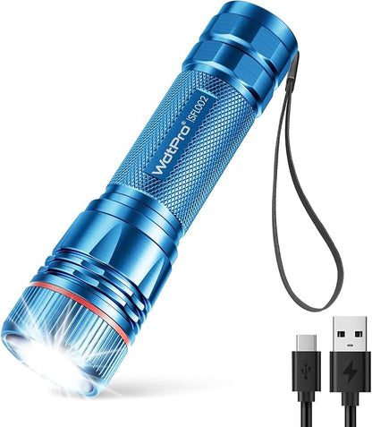 WdtPro Rechargeable Flashlights High Lumens, 1 Pack 10H Long Lasting Super by WdtPro