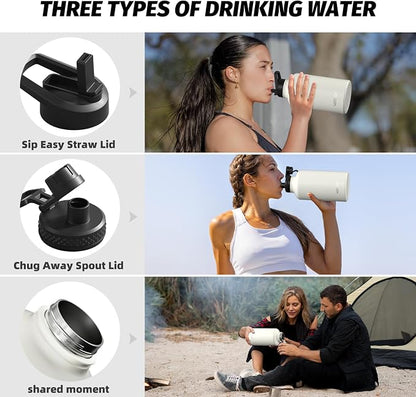 64oz Insulated Water Bottle, BPA Free&Leak Proof, Half Gallon Stainless Steel - Image 3