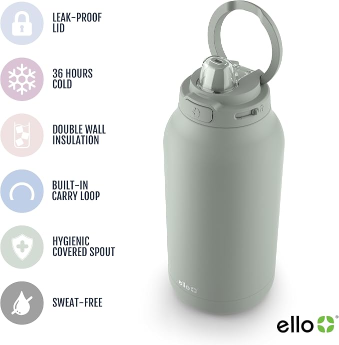 Ello Hydra 64oz Half Gallon Vacuum Insulated Stainless Steel Jug - Image 3