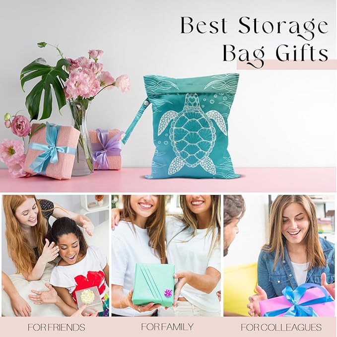 Waterproof Wet Bag for Swimsuit, Travel Beach Wet Dry Bag, Hidden Zipper - Image 6