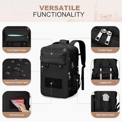 Maelstrom Travel Backpack for Women Men, 35L Laptop Backpack Fits 17-Inch Laptop - Image 5