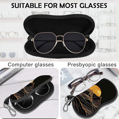 Glasses Case Sunglasses Eyeglass Soft Case Zipper Light Neoprene Pouch - Image 3