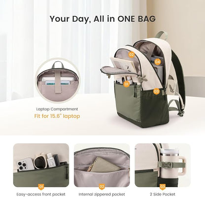 LOVEVOOK Everyday Backpack for Women, Chic Versatile Backpack - Image 3