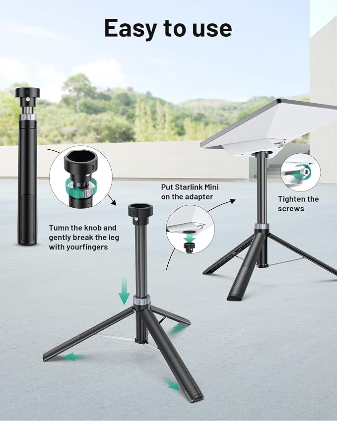 Starlink Mini Tripod, Portable Tripod Stand Mount - Image 5
