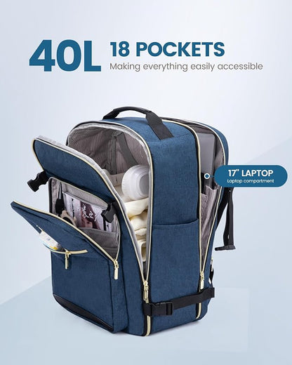 LOVEVOOK Travel Backpack for Women & Men 40L, Airline Approved Carry On - Image 3