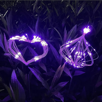 JJGoo Solar Firework Lights, 2 Pack 180 LEDs 2 Lighting Modes Solar Lights - Image 3