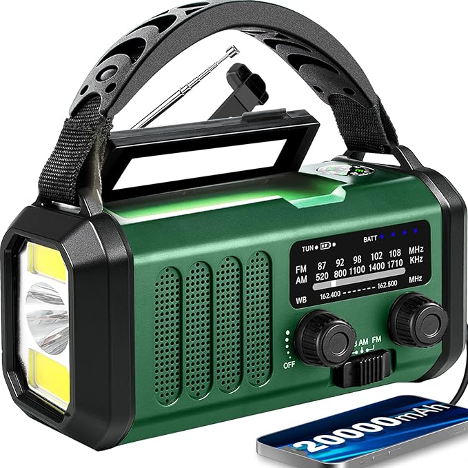 Emergency Weather Radio 20000mAh NOAA/AM/FM by Juvihuxy
