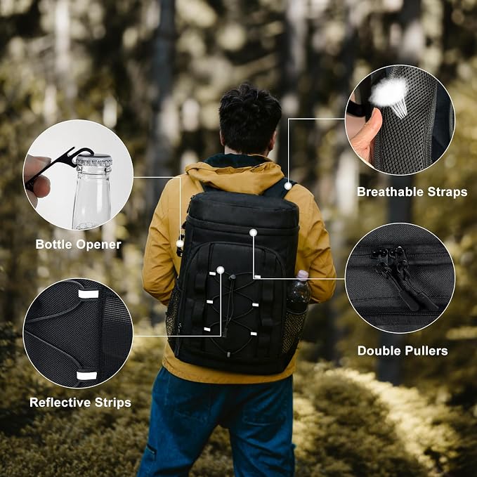 33 Cans Insulated Backpack Cooler - Image 6