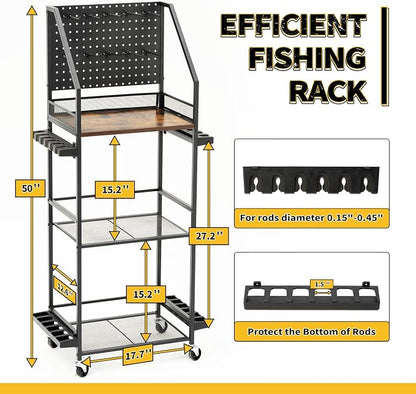 SOYEEZE Fishing Rod Holders for Garage - Image 3