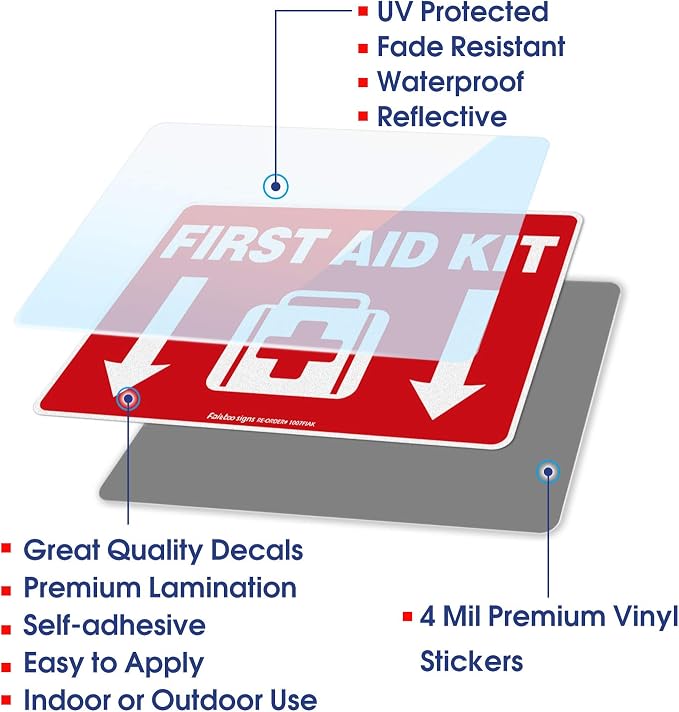 First Aid Kit Sticker, First Aid Kit Sticker Decal - Image 3