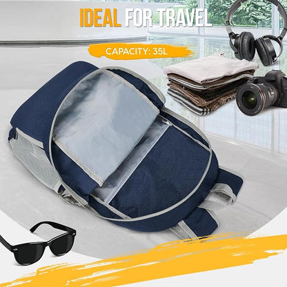 ZOMAKE Lightweight Packable Backpack 35L, Light Foldable Backpacks Water - Image 3
