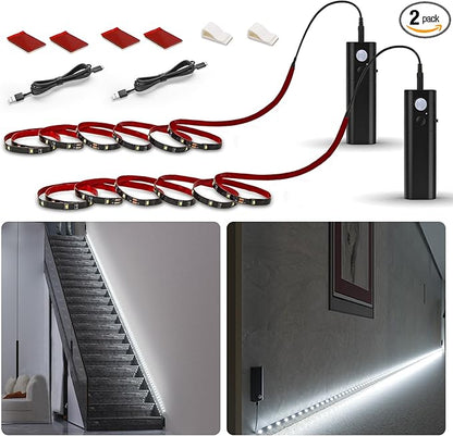 WOBANE Motion Sensor Closet Strip Lights, Rechargeable Motion Activated Light by WOBANE