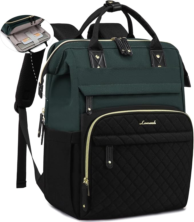 LOVEVOOK Laptop Backpack for Women, 15.6'' Waterproof Nurse Bag Teacher Work by LOVEVOOK