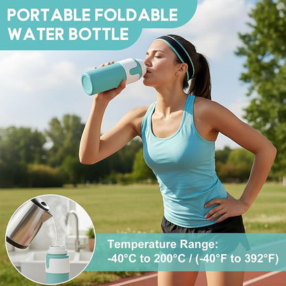LemonRoad 4 Pcs 26 oz Silicone Collapsible Water Bottle, Portable Foldable - Image 5