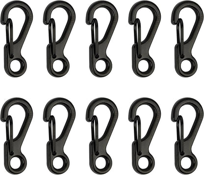SWATOM Small Mini Carabiner Clip Tiny Spring Snap Hook Keychains Micro by SWATOM