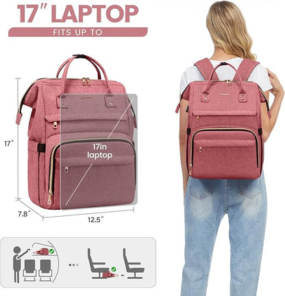 LOVEVOOK Laptop Backpack for Women, 17 Inch Professional Womens Travel Backpack - Image 6
