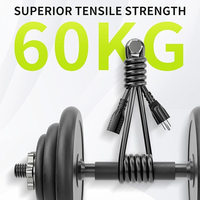 Short Extension Cord 1FT 2 Pack, 16 AWG Black Power Cord Indoor - Image 6