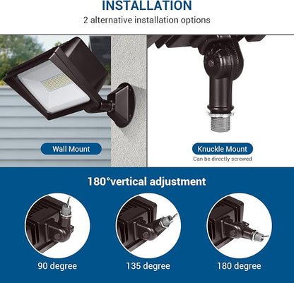 DEWENWILS 65W Flood Lights Outdoor, 6670 LM Super Bright IP65 Waterproof - Image 3