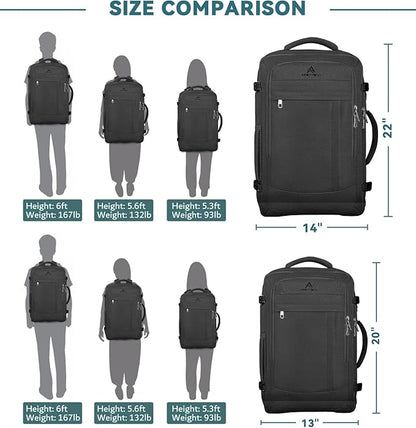 60L Extra Large Travel Laptop Backpack, 3XL Expandable Carry On Backpack - Image 6