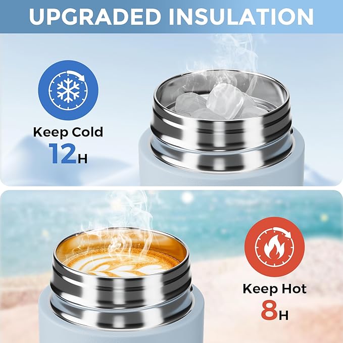 【Upgraded】Exllena Small Insulated Water Bottle 12 oz/350ml– Mini Insulated - Image 5
