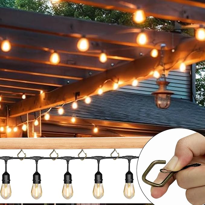60 Pcs Bronze Eye Hooks Screw Heavy Duty, Ceiling Hooks - Image 4