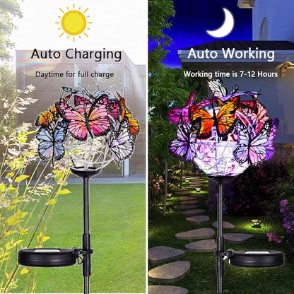 Weepong Outdoor Solar Lights 2 Pack, Solar Garden Lights - Image 4