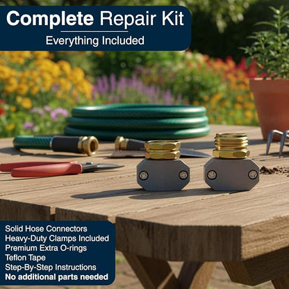 DBR Tech® Hose Repair Kit – Fix Leaks on 3/4 & 5/8 inch Garden Hoses - Image 7