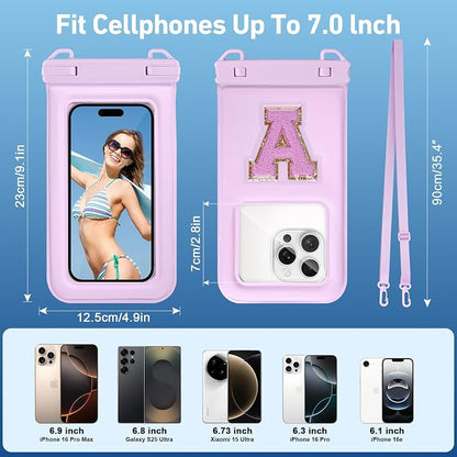 Waterproof Phone Pouch Floating, Fashion Letters Cell Phone Dry Bag - Image 2