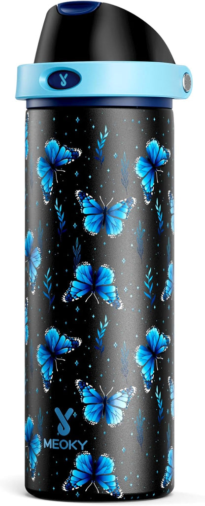 24 oz Insulated Water Bottle for Women: Meoky Glow in the Dark Water Bottle by MEOKY