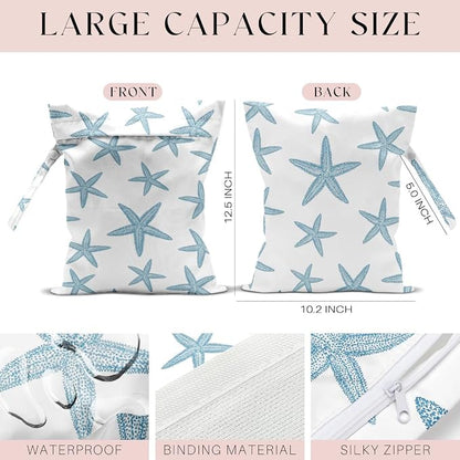 3 Pcs Wet Bag, Wet Dry Bag, Waterproof Bag, Small Laundry Bag, Wet Bag - Image 2