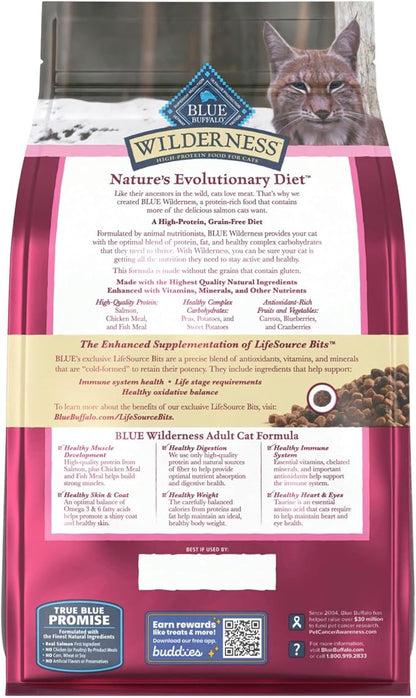 Blue Buffalo Wilderness Natural Adult Dry Cat Food, High-Protein and Grain-Free - Image 2