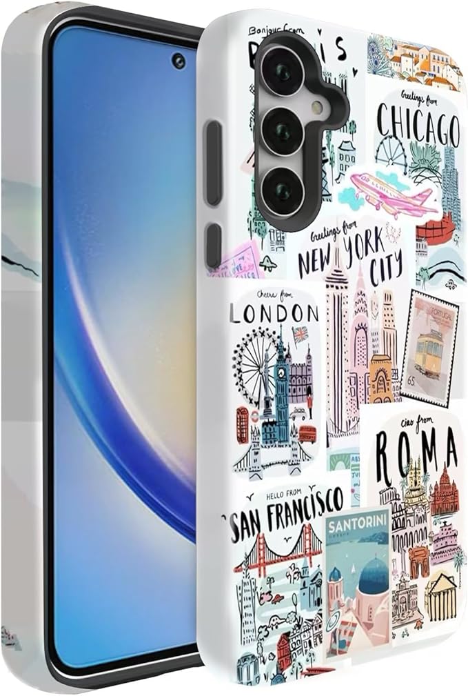 Compatible for Samsung Galaxy A56 5G Case, Dual Layer Heavy Duty 2 in 1 by BSMOSPER