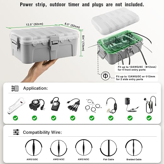 Flemoon Large Outdoor Electrical Box - Image 3