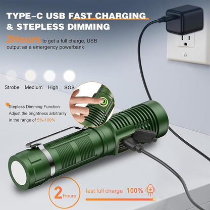 Hoxida Small Tactical Flashlights High Lumens - Image 5